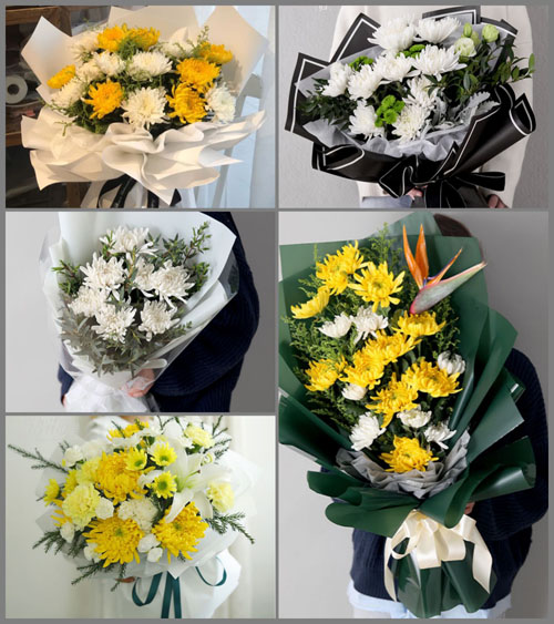 贵州黔西南州望谟县新屯街道牛角村白事花束代送